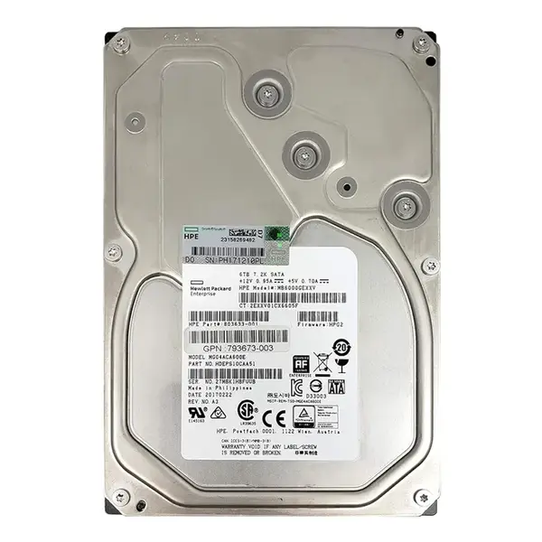 793673-003 HP 6TB 7200RPM SATA 6Gb/s 3.5-Inch Internal Hard Drive