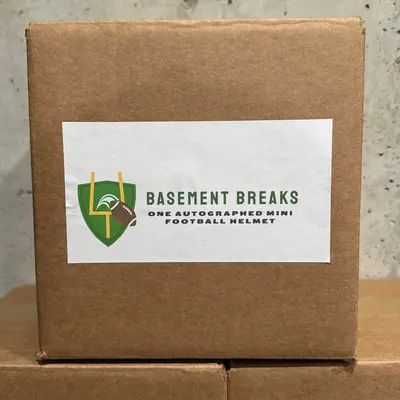 1 Panini Card & 1 Pick Your Division Basement Breaks MINI HELMET
