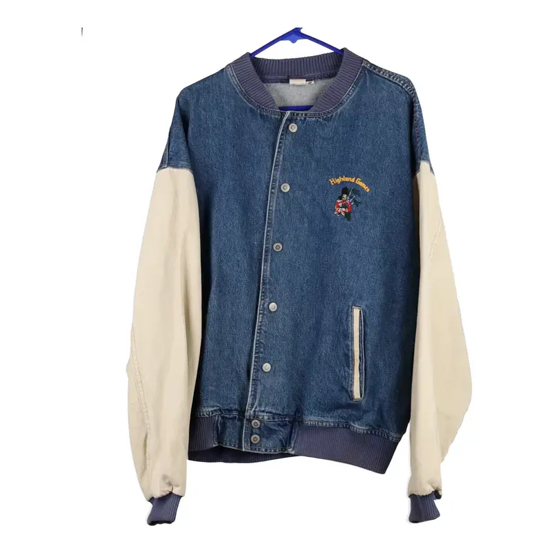 Highland Games Unbranded Varsity Jacket - XL Blue Cotton