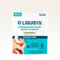 Liquid I.V. Sugar-Free Hydration Multiplier - White Peach - Hydration Powder Packets | Electrolyte Powder Drink Mix | Conveni...