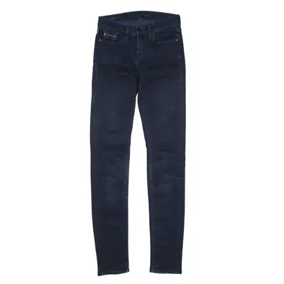 CALVIN KLEIN Mid Rise Jeans Blue Denim Slim Skinny Womens W24 L32