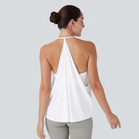 Halara Softlyzero™ Airy Halter Backless Draped Cool Touch Yoga Sports Top-UPF50+