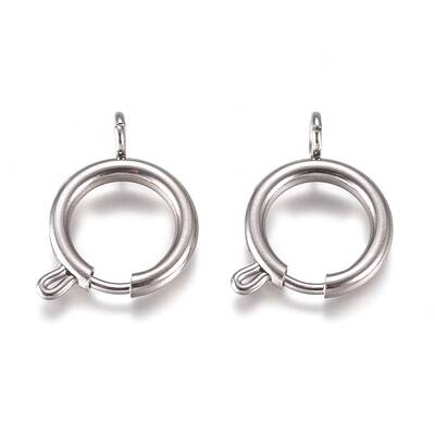 Tarnish Resistant 304 Stainless Steel Spring Ring Clasps