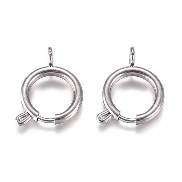 Tarnish Resistant 304 Stainless Steel Spring Ring Clasps