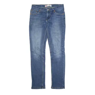 LEVI'S 512 Jeans Blue Denim Slim Tapered Stone Wash Womens W28 L29