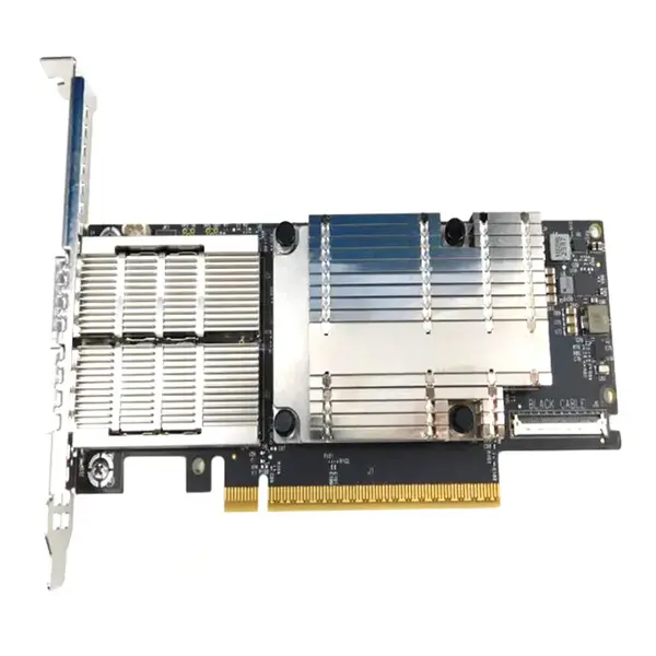 NVIDIA Mellanox MCX755106AC-HEAT | ConnectX-7 NDR200 Dual Port 200Gb/s QSFP112 PCI Express 5.0 x16 Tall Bracket Crypto Disabl...