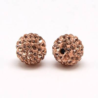 Polymer Clay Rhinestone Beads