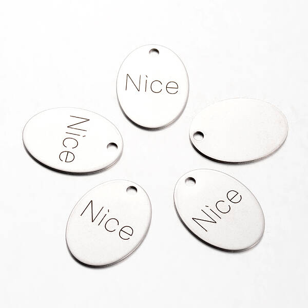 Non-Tarnish Spray Painted Stainless Steel Pendants
