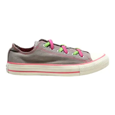 CONVERSE Low Top Trainers Grey Canvas Womens UK 5
