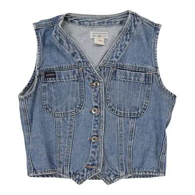 Age 14 Union Bay Denim Gilet - Medium Blue Cotton