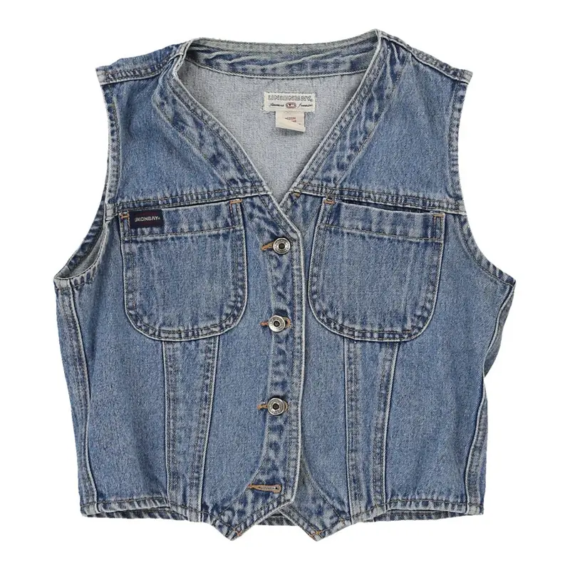 Age 14 Union Bay Denim Gilet - Medium Blue Cotton