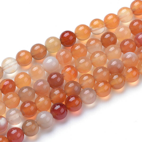 Natural Carnelian Bead Strands