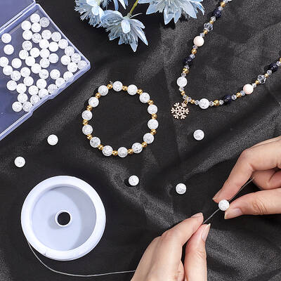 Natural Quartz Crystal Beads Strands