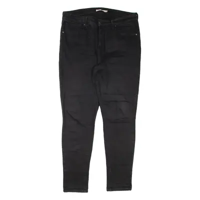 LEVI'S 721 High Rise Womens Jeans Black Regular Skinny W32 L30