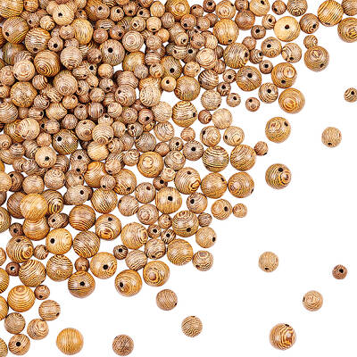 Natural Wenge Wood Beads Strands