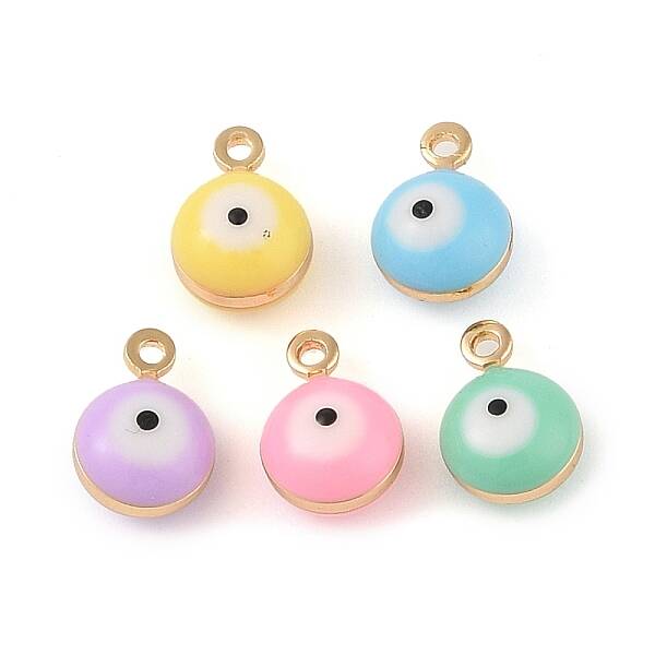 Brass Enamel Pendants