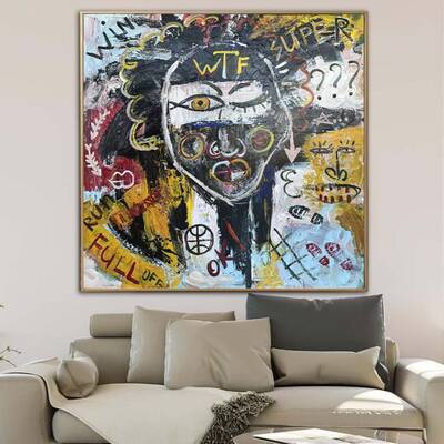 Abstract Street Art Paintings On Canvas Graffiti Style Painting Original Colorful Oil Painting Modern Fine Art | URBAN LIFE