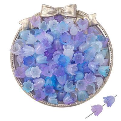 100Pcs Acrylic Bead Caps