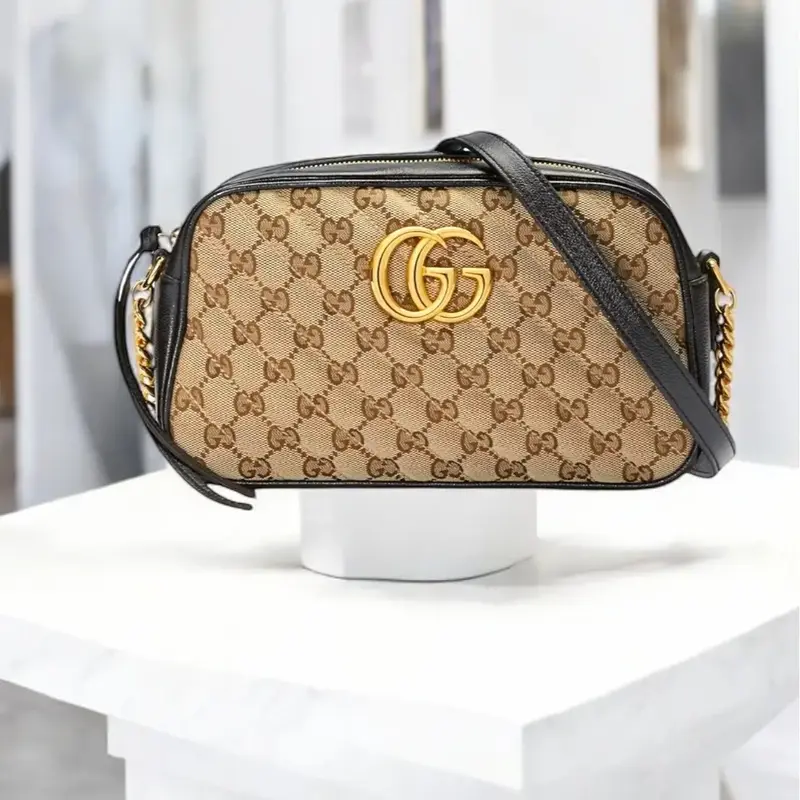 Pre-owned GUCCI Canvas Crossbody Bags GG GG Marmont cross body Handbag