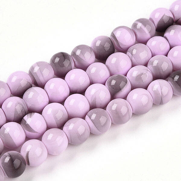 Baking Painted Glass Beads Strands