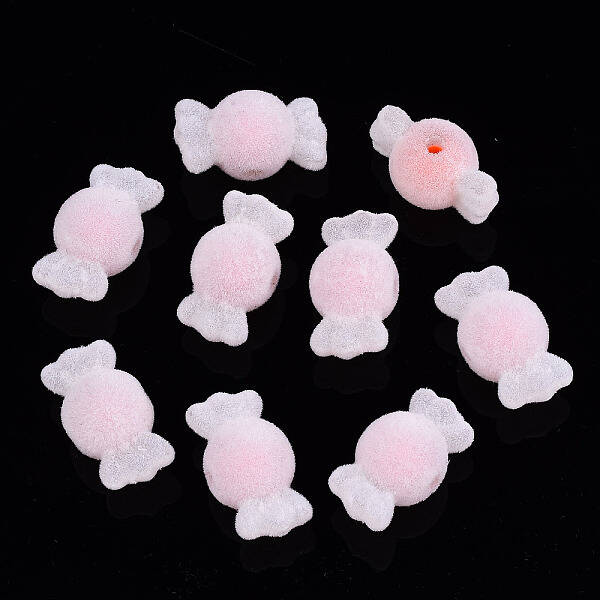 Flocky Acrylic Beads