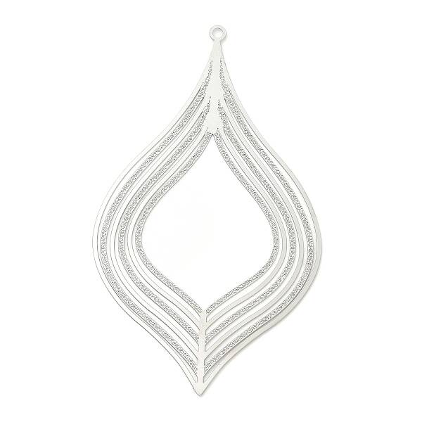 Non-Tarnish 304 Stainless Steel Filigree Big Pendants