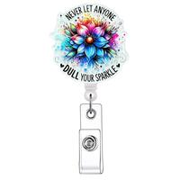 Retractable Badge Reel, 1/20pcs Acrylic ID Holder with Clip for Nurses Doctors Students Office Staff, Identification Badges &...