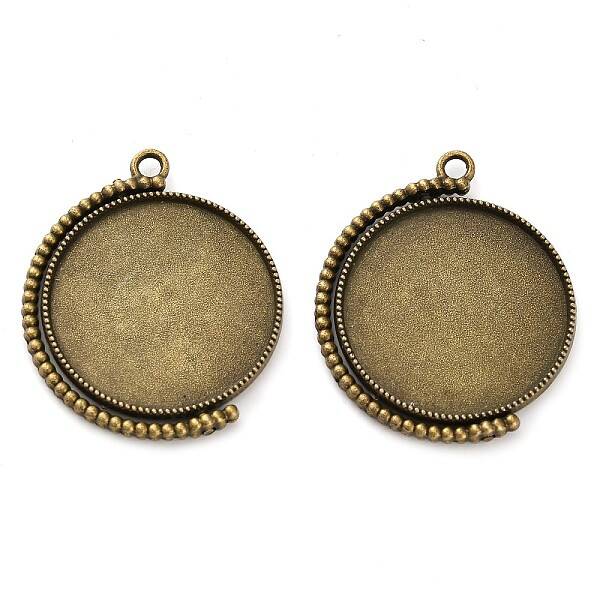 Zinc Alloy Pendant Cabochon Settings