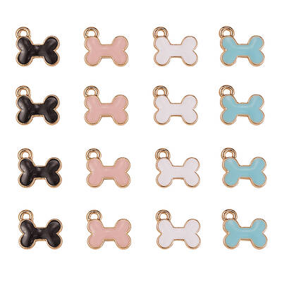 40Pcs 4 Colors Alloy Charms