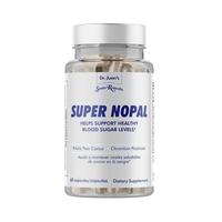 Super Nopal, Exclusive Formula with Nopal, Gurmar (Gymnema Silvestre), and Vanadyl Sulfate. 60 Capsules (30 Servings)