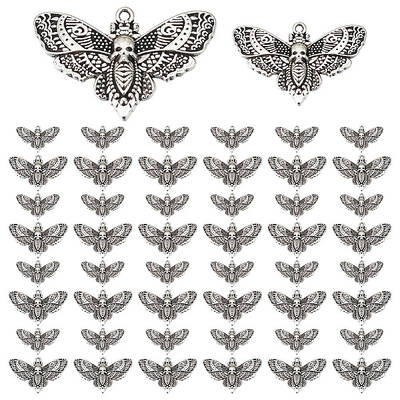 60PCS 2Styles Alloy Pendants