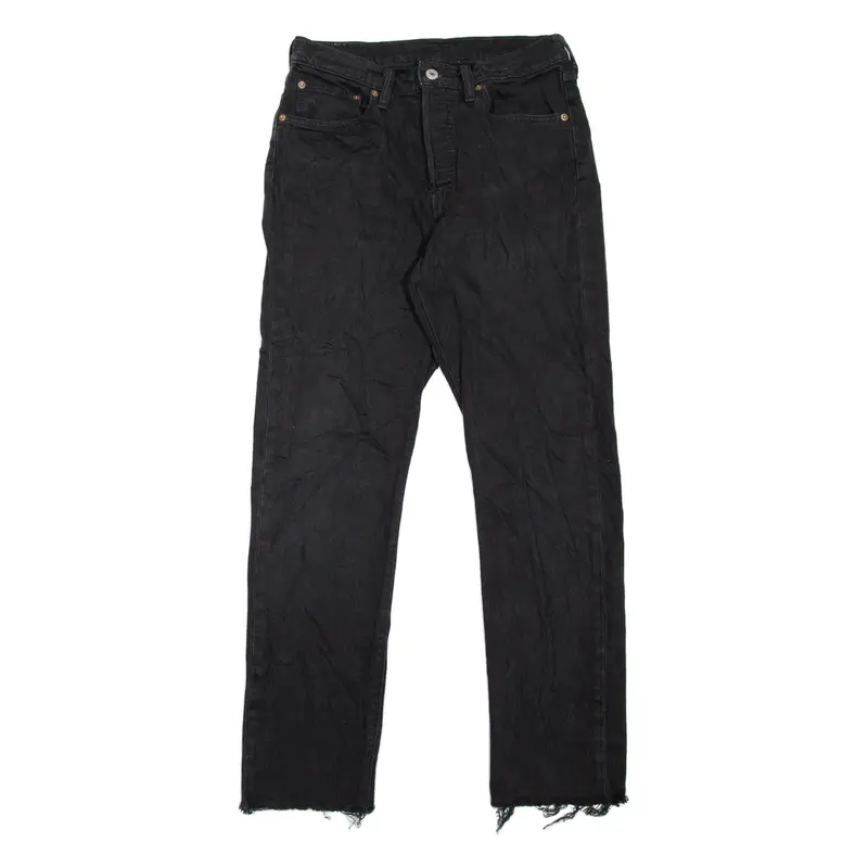 LEVI'S 501 Jeans Womens Black Regular Straight W28 L30