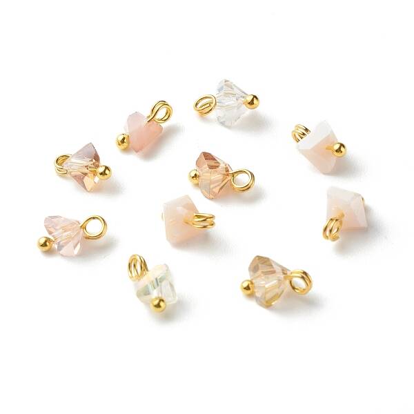Electroplate Glass Charms