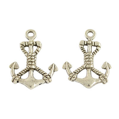 Tibetan Style Alloy Anchor Pendants