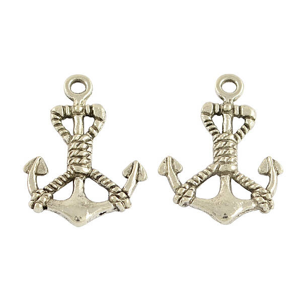 Tibetan Style Alloy Anchor Pendants