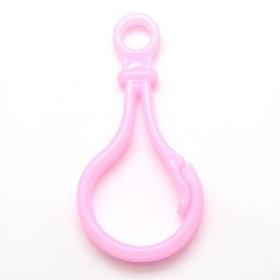 Bulb Shaped Plastic Lobster Keychain Clasp Findings