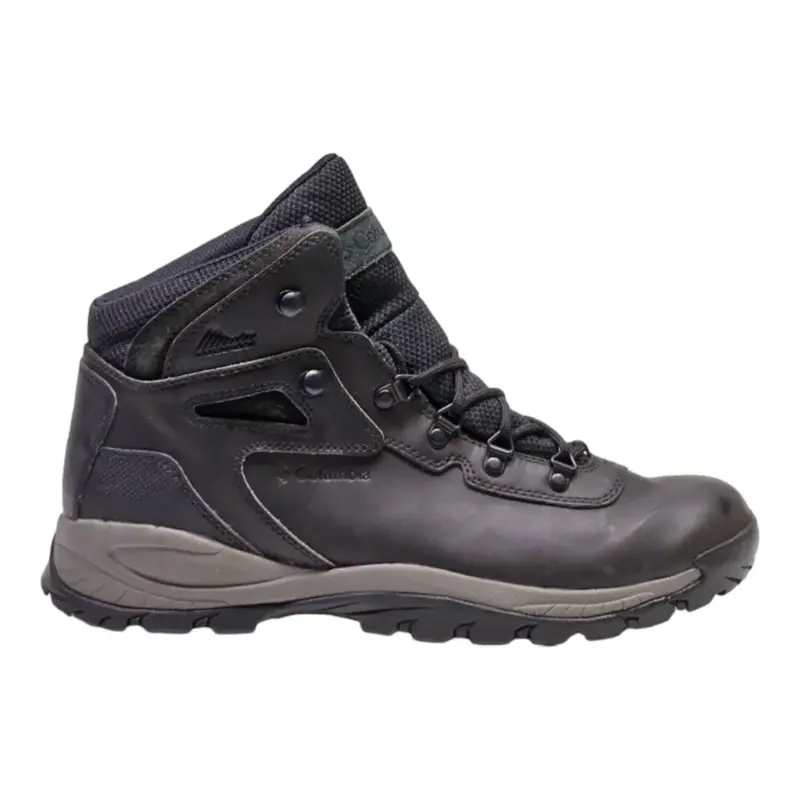 COLUMBIA Hiking Boots Black Leather Mens UK 9.5