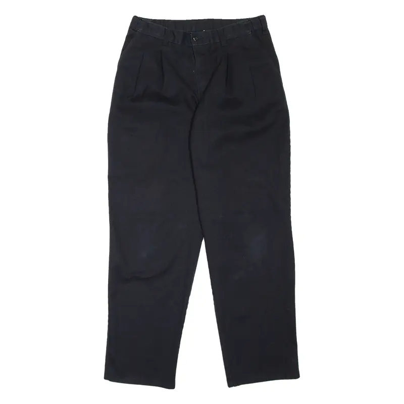DICKIES Workwear Mens Trousers Black Relaxed Tapered W32 L32