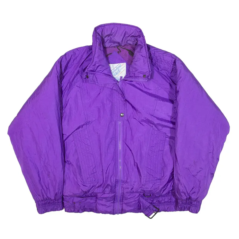 RAINBOW WEST Insulated Coat Purple Nylon Womens L