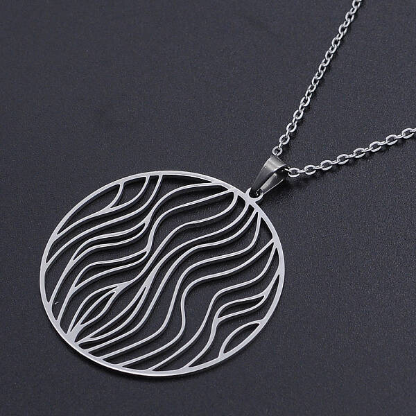 Non-Tarnish 201 Stainless Steel Pendant Necklaces