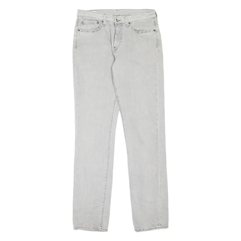 LEVI'S 511 BIG E Jeans Mens Grey Slim Straight W32 L36
