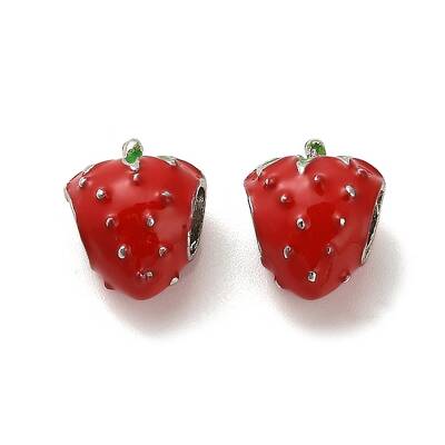 Alloy Enamel European Beads