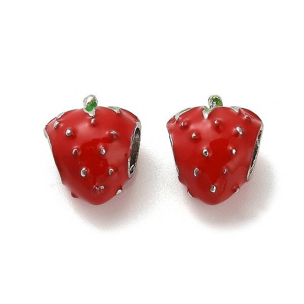 Alloy Enamel European Beads