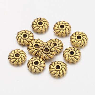 Tibetan Style Alloy Spacer Beads