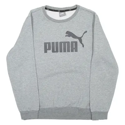 PUMA Mens Sweatshirt Grey Crewneck S