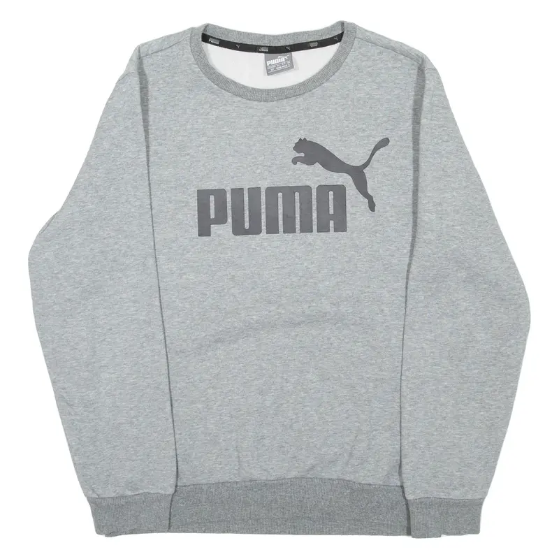 PUMA Mens Sweatshirt Grey Crewneck S
