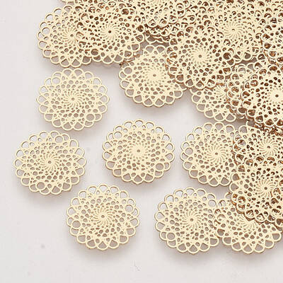 Brass Filigree Joiners Links