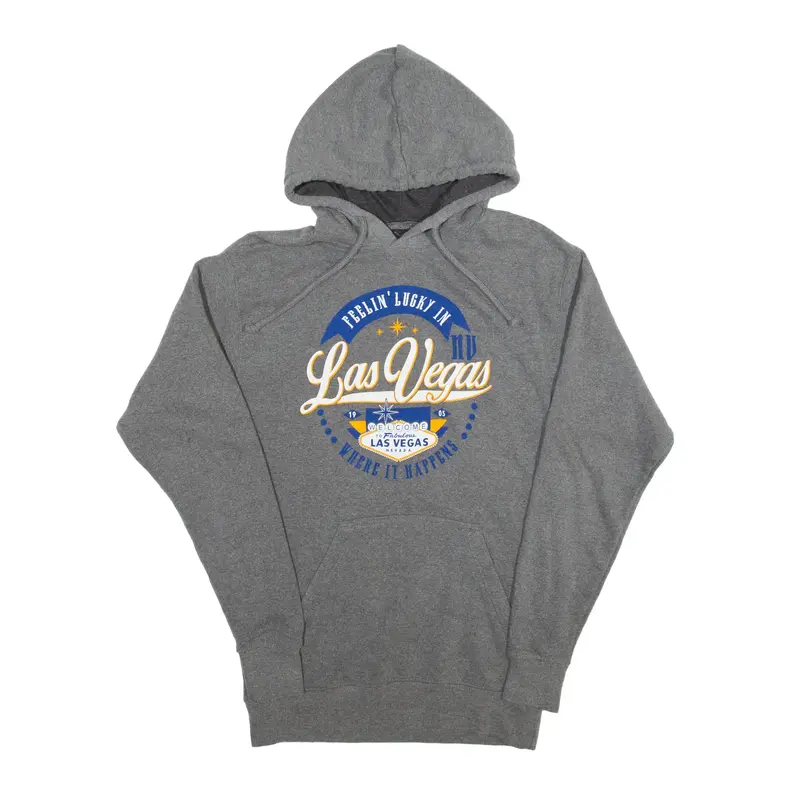 BLUESKAY Las Vegas Hoodie Grey Pullover Mens S