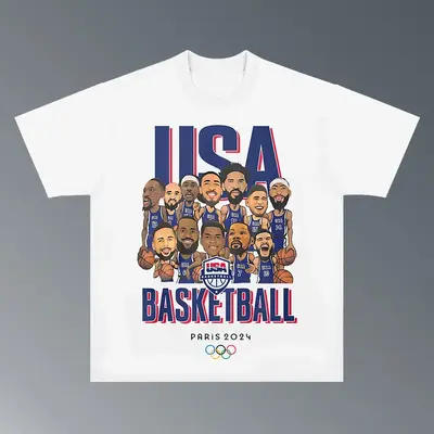 LEBRON'S T-shirt USA Basketball Olympic 2024, Hiphop Retro Vintage 90s Graphic Basketball Shirt, Basketball Fan, Team USA 202...