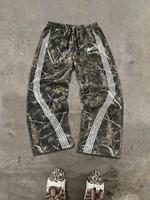 Men's Camo Print Straight Leg Sweatpants, Regular Fit Casual Street Comfy Breathable Camo Print Pants for Daily Wear, Men's B...